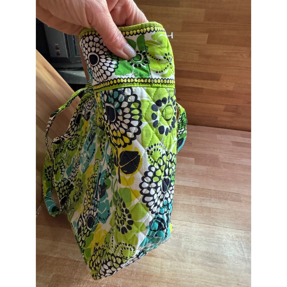 Vera Bradley Laptop Travel Tote in the "Limes Up" pattern. - Picture 3 of 13